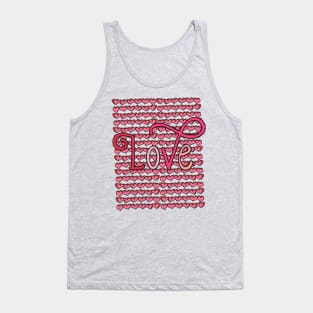 Love with endless hearts Tank Top